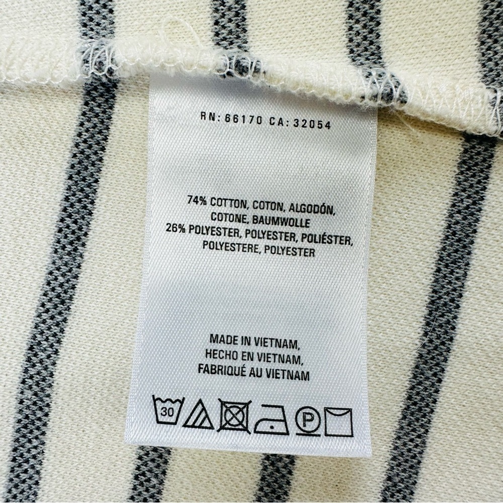 Anthropologie Francoise jersey stripe blazer Gray Ivory Knit Womens XS - Picture 11 of 16
